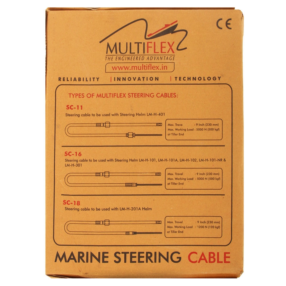 Multiflex Connect Steering Cable 11ft / 3.35m - Clearance Multiflex Connect Steering Cable 11ft / 3.35m - Clearance