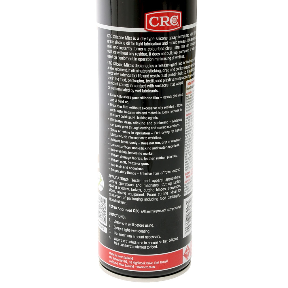 CRC Silicone Mist Lubricating Spray 500ml