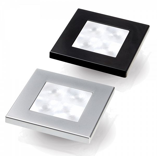 Hella Marine LED Enhanced Brightness Square Courtesy Lamp 24V White - White Rim