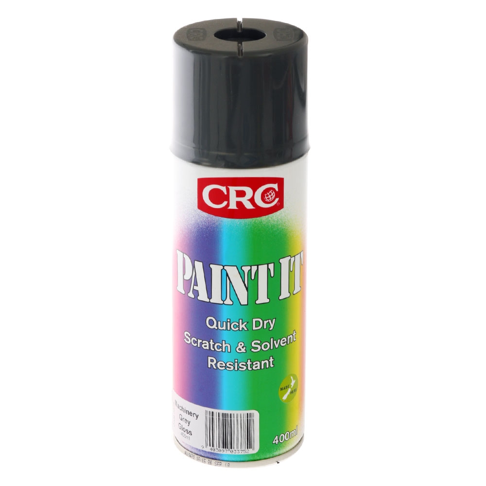 CRC Paint It Scratch Resistant Enamel Spray Paint 400ml Machinery Grey
