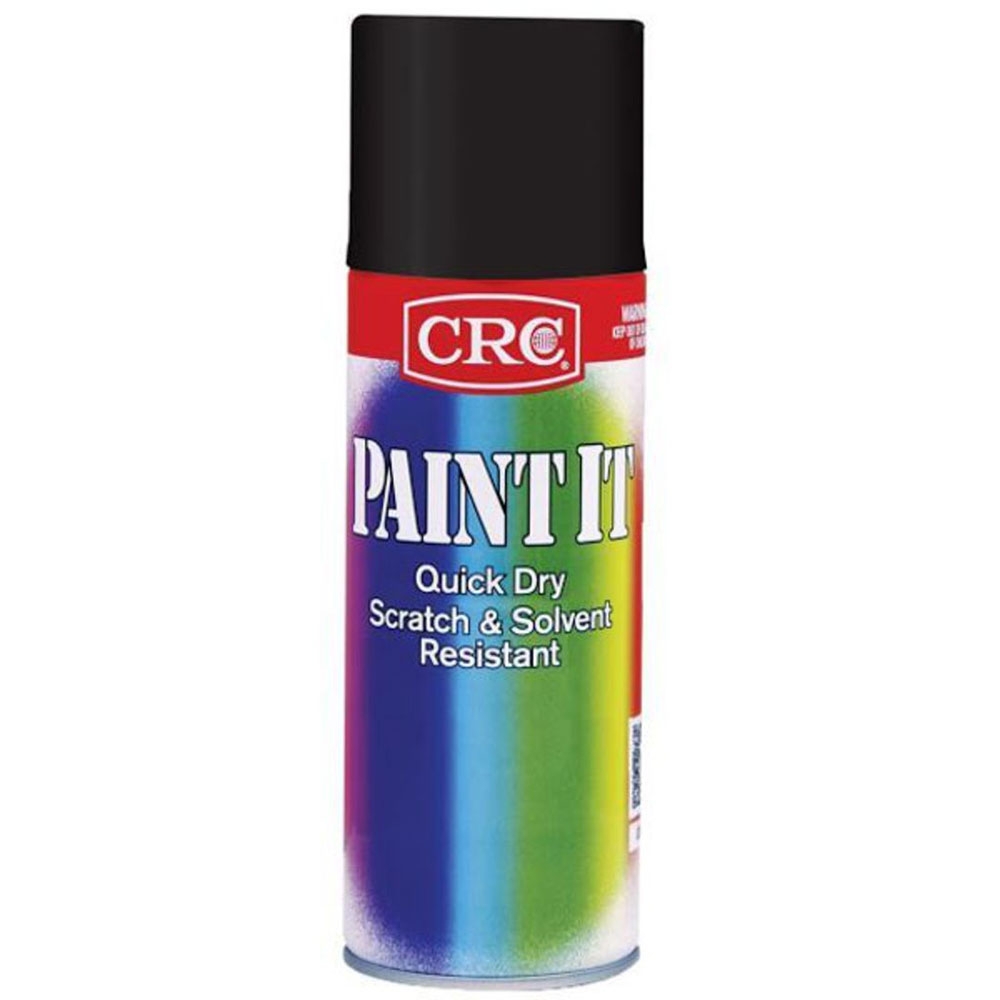 CRC Paint It Quick Dry Enamel Spray Paint 400ml Black Matte