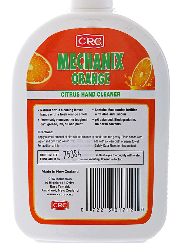 CRC Mechanix Orange Hand Cleaner 400ml