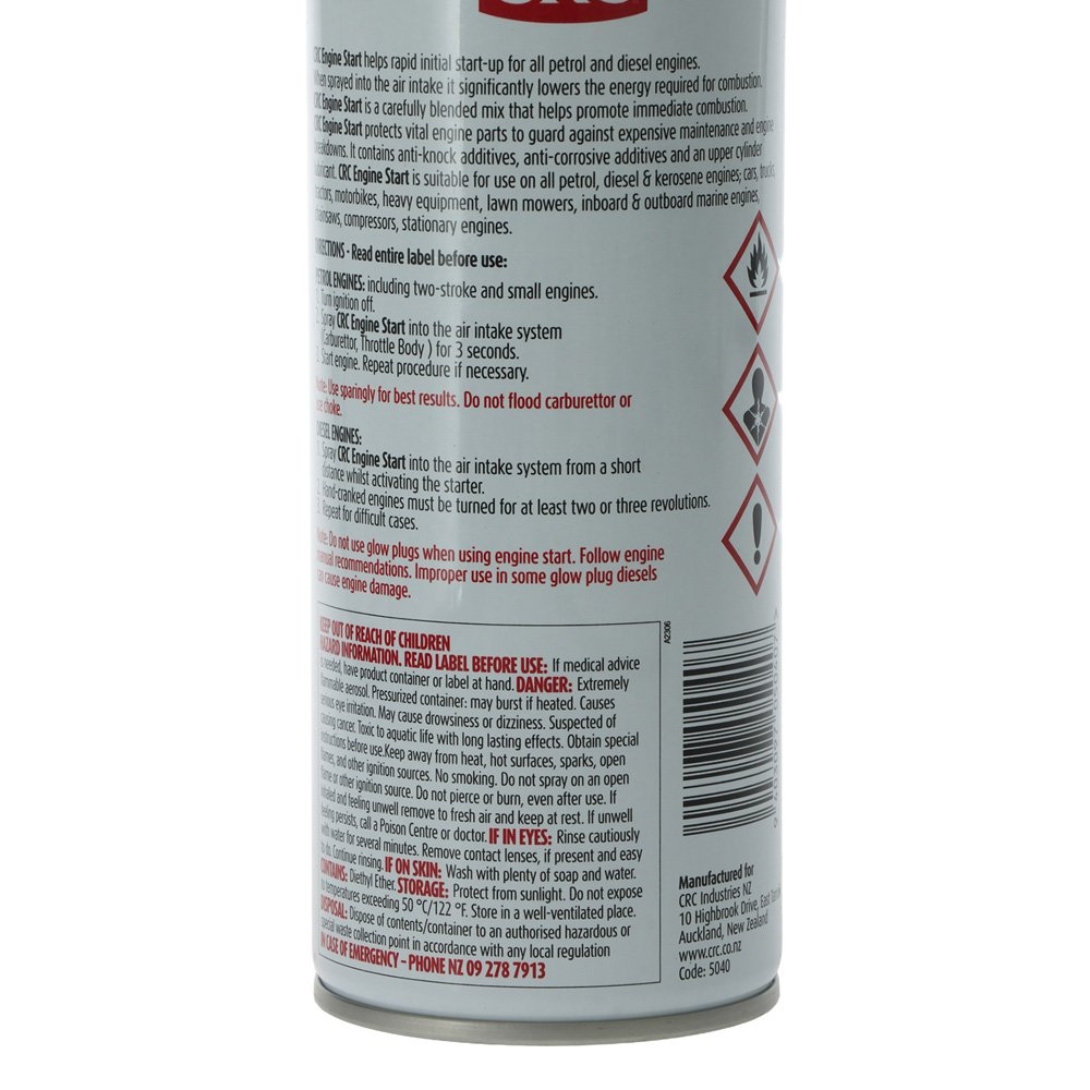 CRC Engine Start Starting Fluid Aerosol 400ml