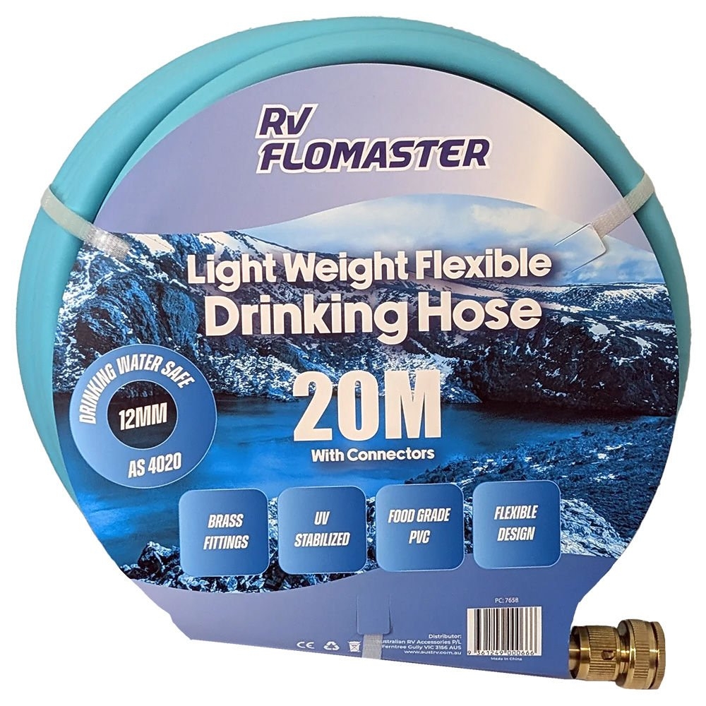 RV Flomaster Food Grade PVC Drinking Hose 12mm x 20m