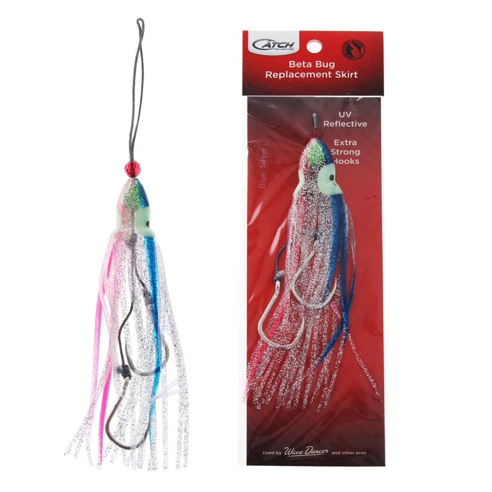 Catch Beta Bug Replacement Assist Rigs 135mm Blue/Silver Qty 1