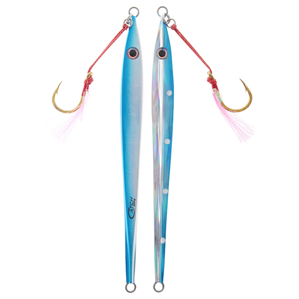 Catch Long John Slider Jig 300g Ballistic Blue