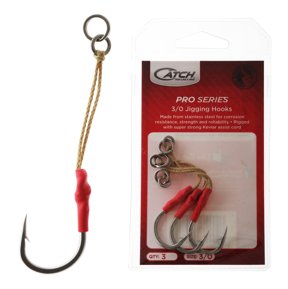Catch Pro Series SJ51 Jigging Assist Hooks 3/0 Qty 3