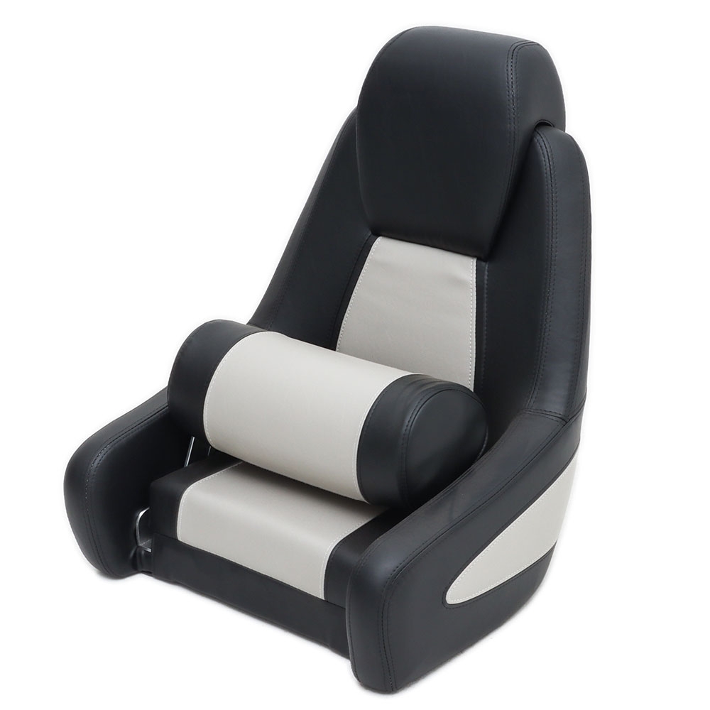BLA High Back Captain's Seat Black with Grey Trim - Damaged