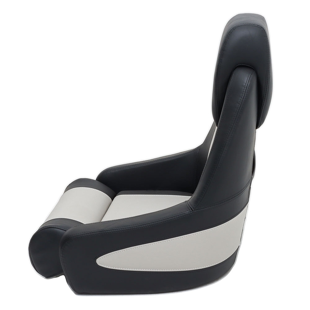 BLA High Back Captain's Seat Black with Grey Trim