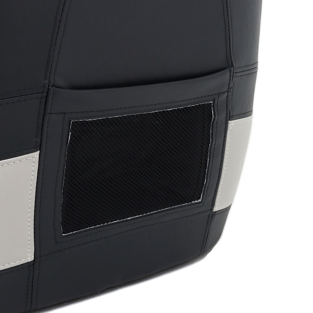 BLA High Back Captain's Seat Black with Grey Trim