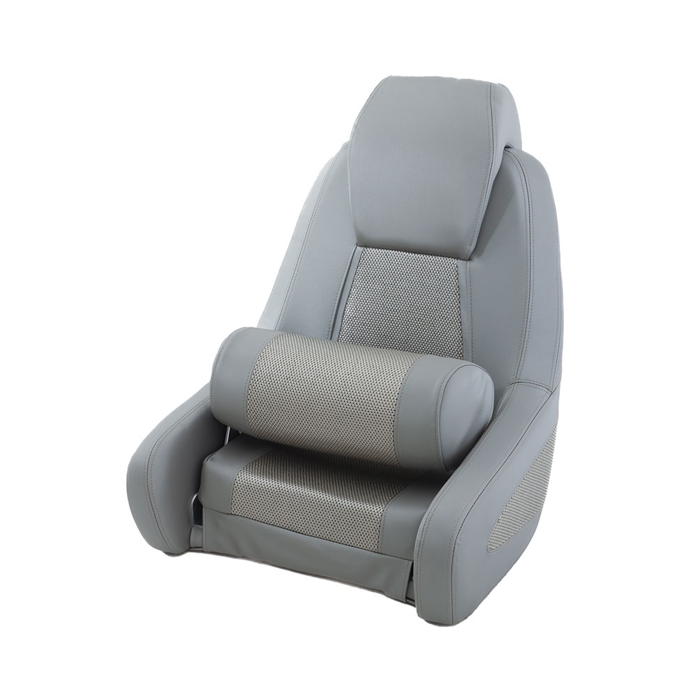 BLA High Back Captain's Seat Pewter with Dark Silver Trim
