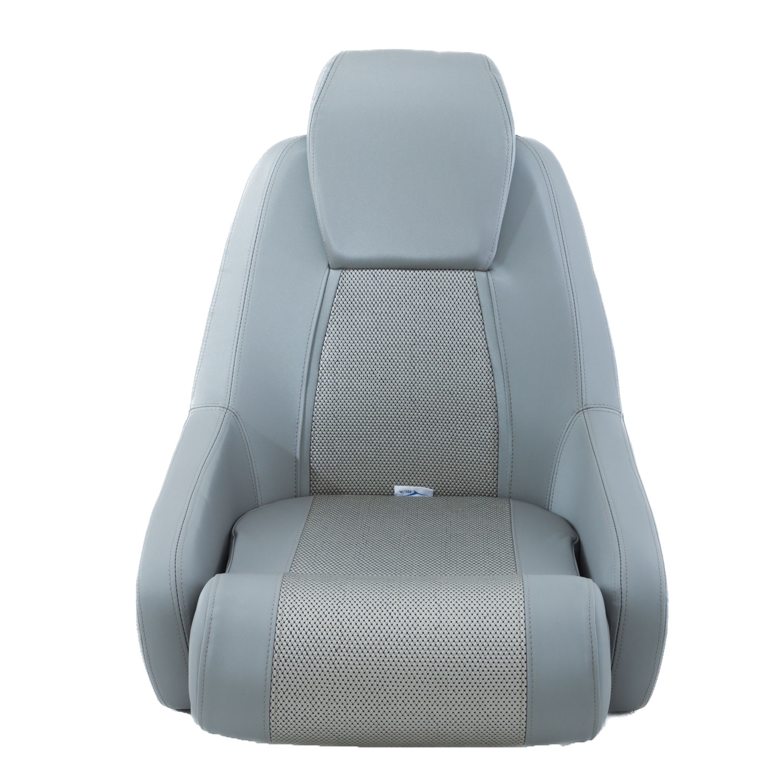 BLA High Back Captain's Seat Pewter with Dark Silver Trim