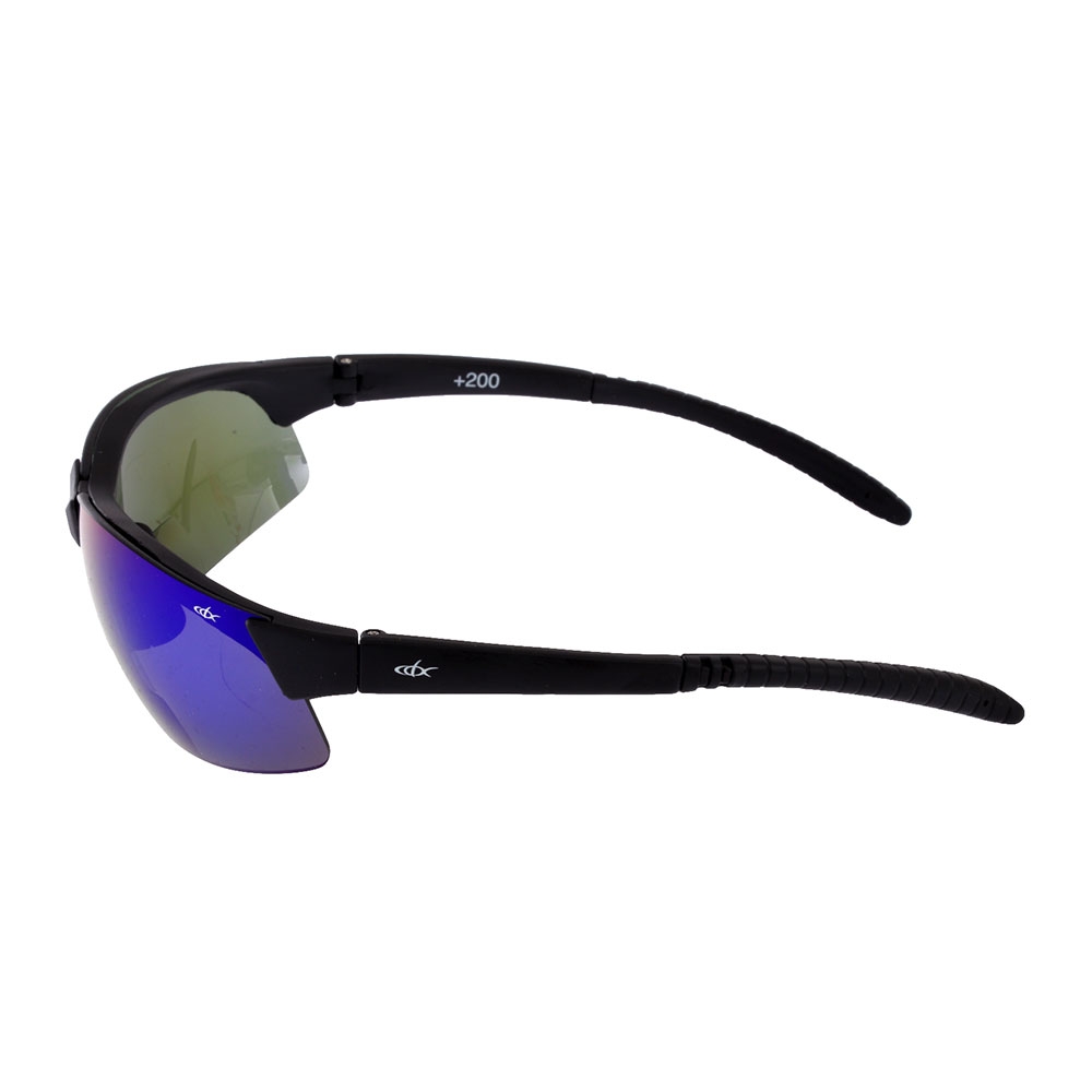 CDX Bi-Cyclo Smoke Polarised Bifocal Sunglasses Blue Revo Frame