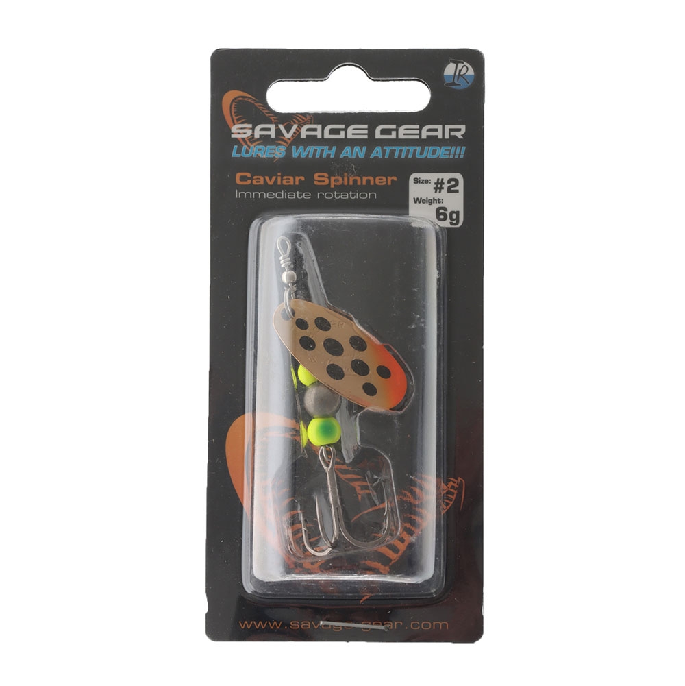 Savage Gear Caviar Spinner Lure No.2 6g Copper Qty 5