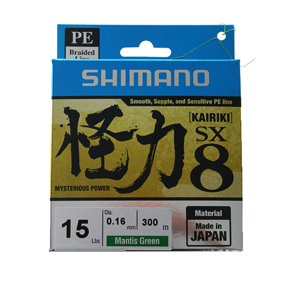 Shimano Kairiki SX8 Braid Mantis Green 300m