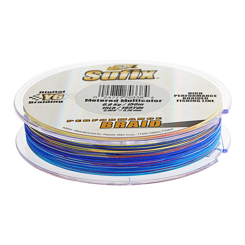 Sufix Performance Multi-Colour Braid 150m 15lb 0.20mm