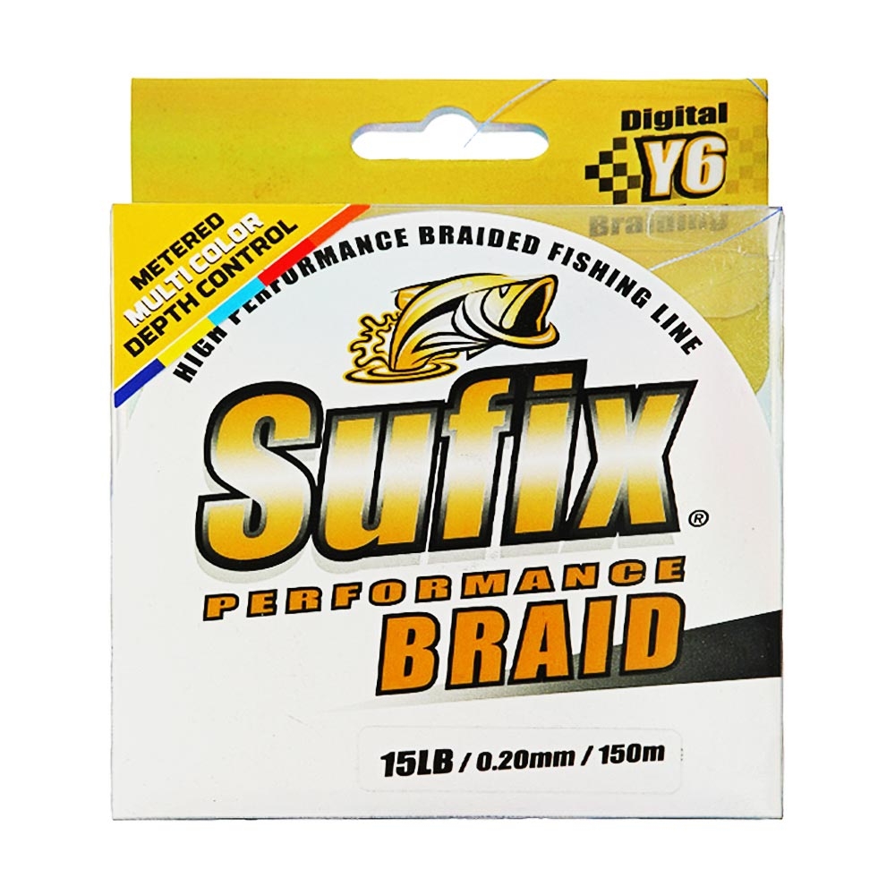 Sufix Performance Multi-Colour Braid 150m 15lb 0.20mm