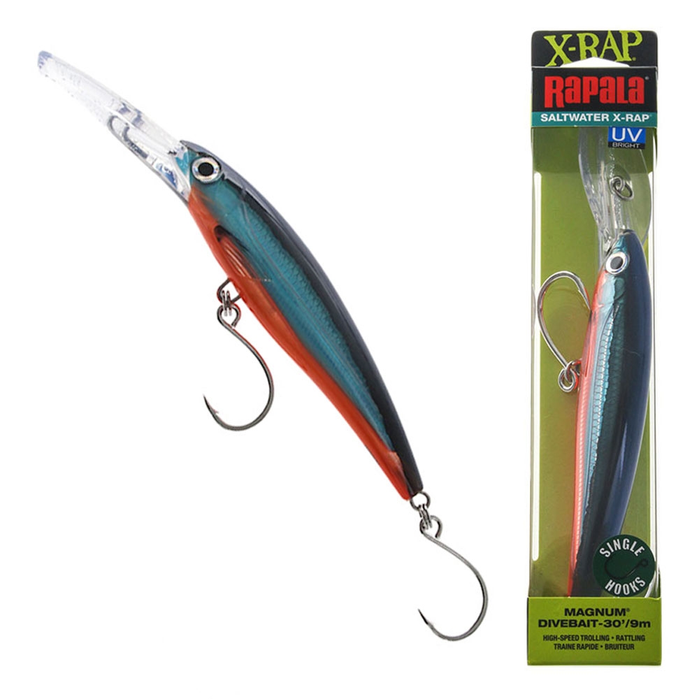 Rapala X-Rap Magnum Single Hook Trolling Lure 160mm Blue Fusilier UV