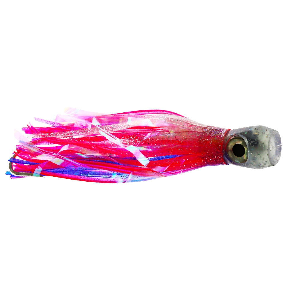 Williamson Softhead Tuna Lure Rigged 5.5in Black Pink Silver