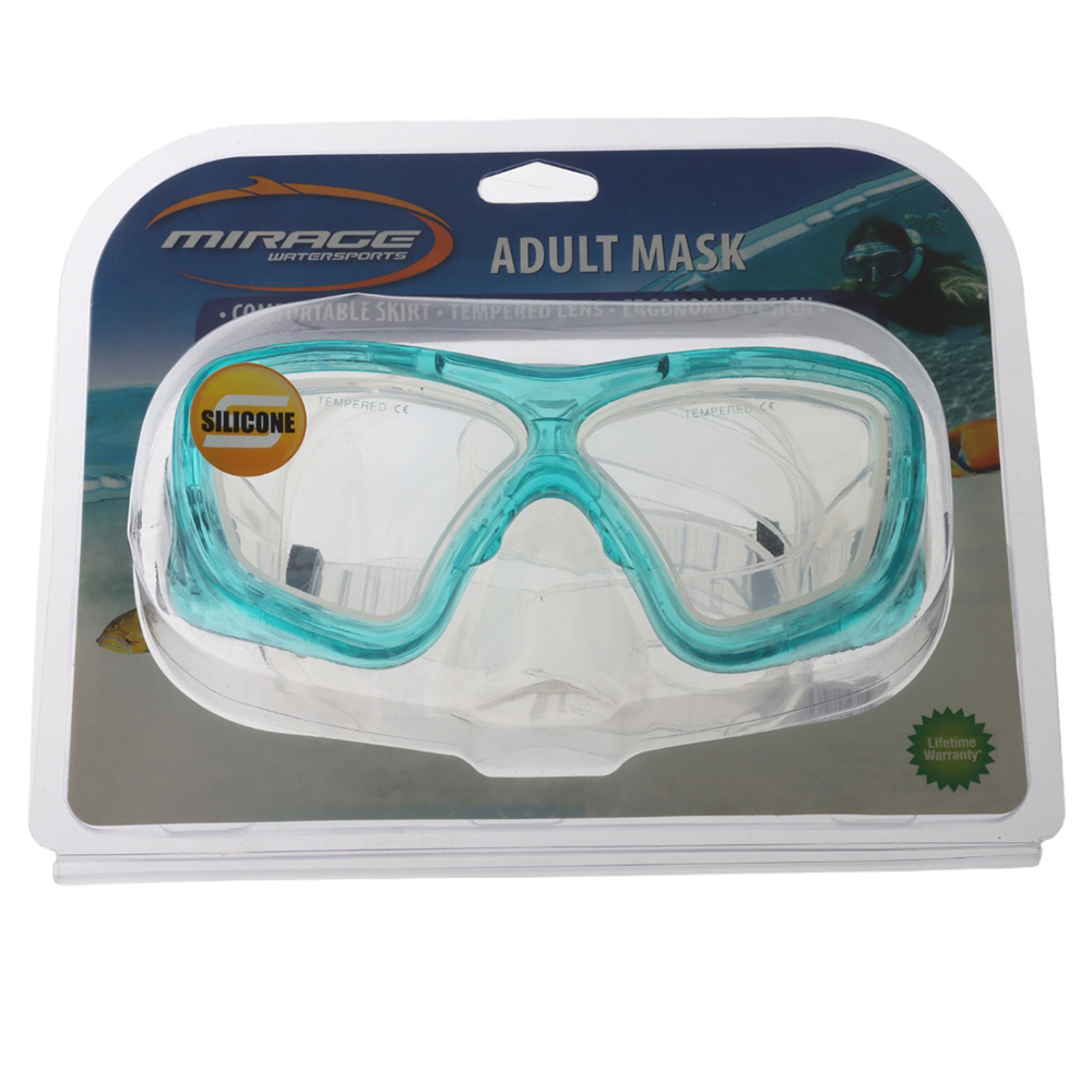 Mirage Cruise Adult Silicone Dive Mask Blue