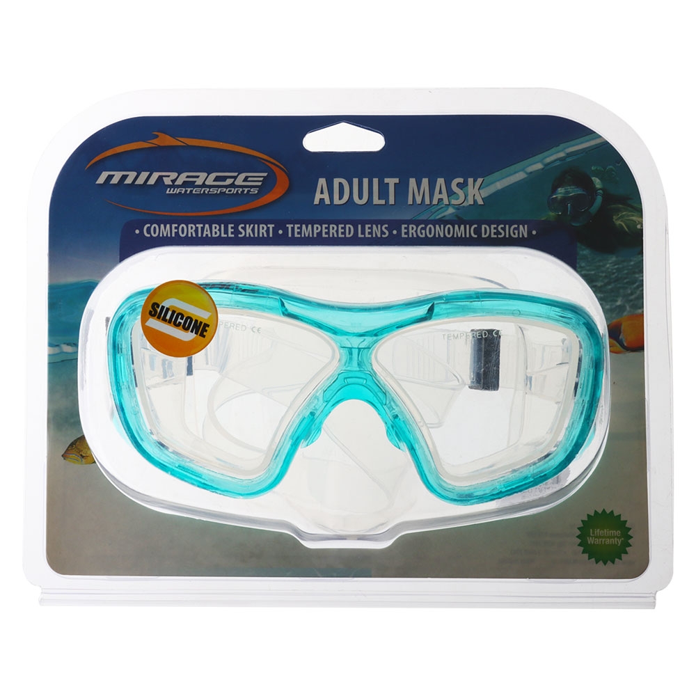 Mirage Cruise Adult Silicone Dive Mask Green