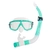 Mirage Cruise Adult Silicone Dive Mask and Snorkel Set Green