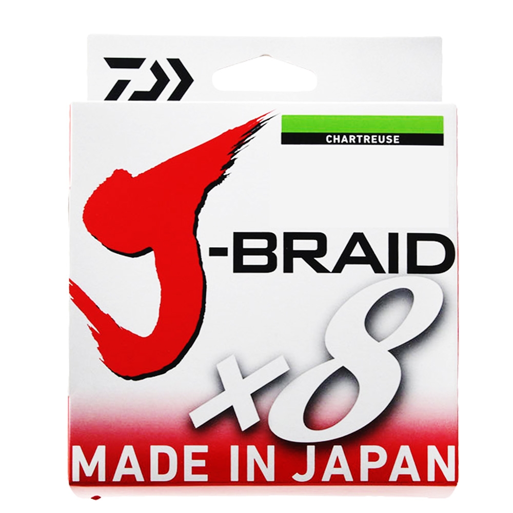 Daiwa X8 J-Braid Chartreuse 3000m 20lb