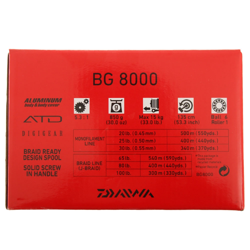 Daiwa BG16 8000 Spinning Reel