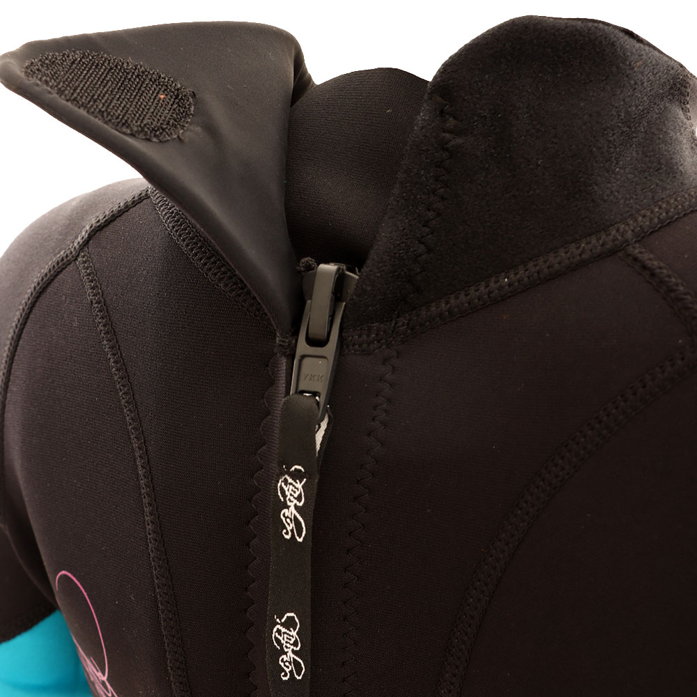 Crystal Superstretch Womens Springsuit Wetsuit 2mm Black Aqua 14