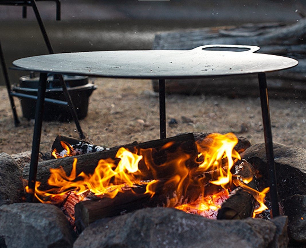 Naturehike Cast Iron Griddle / Hot Plate Round 31.7 x 60.3cm
