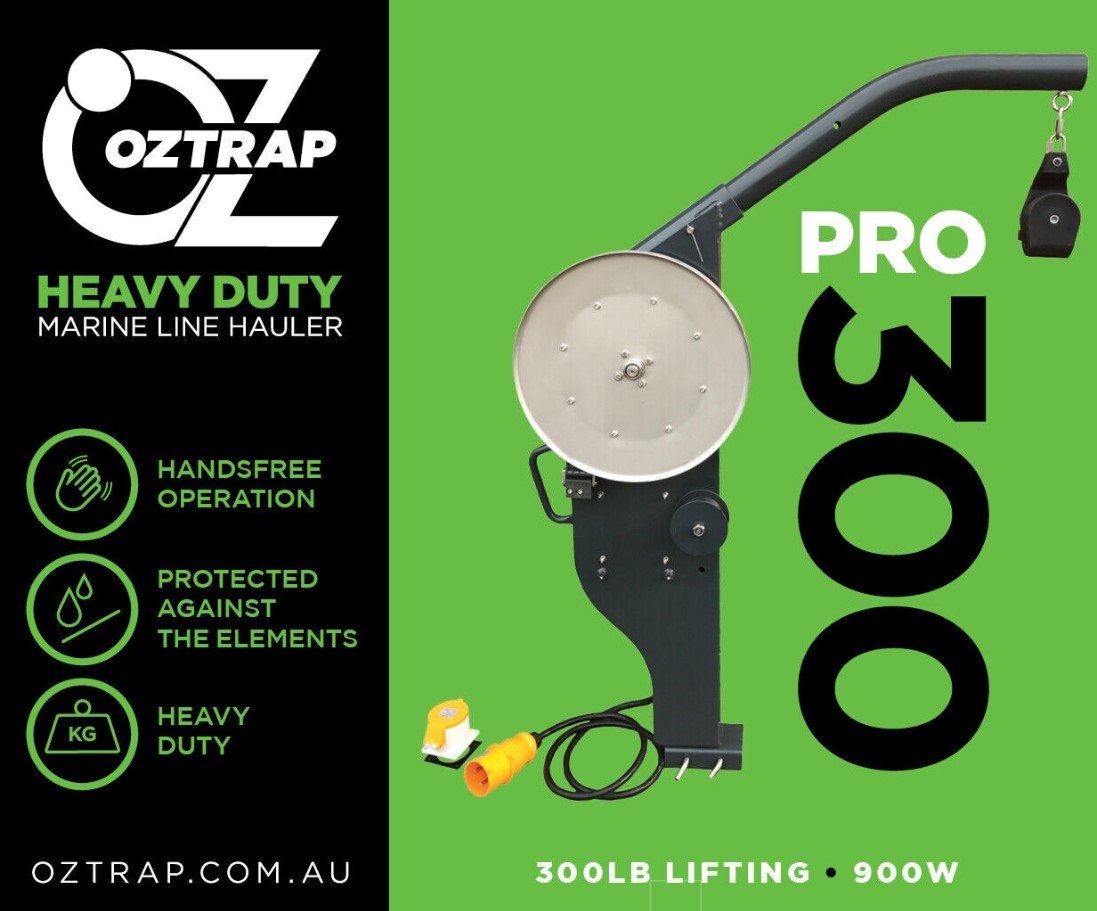 OZTRAP PRO300 Cray Pot Hauler and Line Puller 900W 300lb
