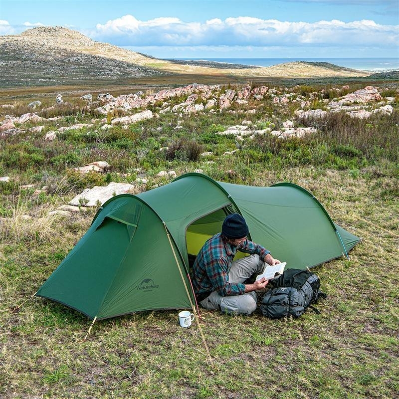 Naturehike Opalus Tunnel 3-Person Tent 20D Green