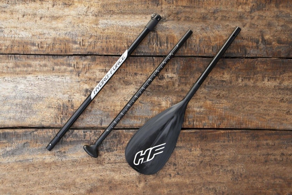 Hydro-Force Panorama Inflatable Stand Up Paddle Board with Underwater See-Thru Window 11ft 2in - No pump