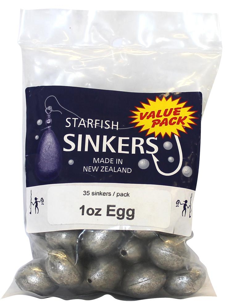 Starfish Egg Sinkers Value Pack 1oz Qty 35