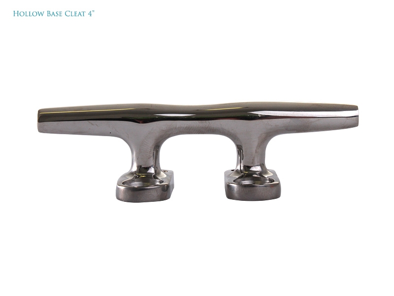 Boat Cleat Polished 316 Stainless Steel 102mm