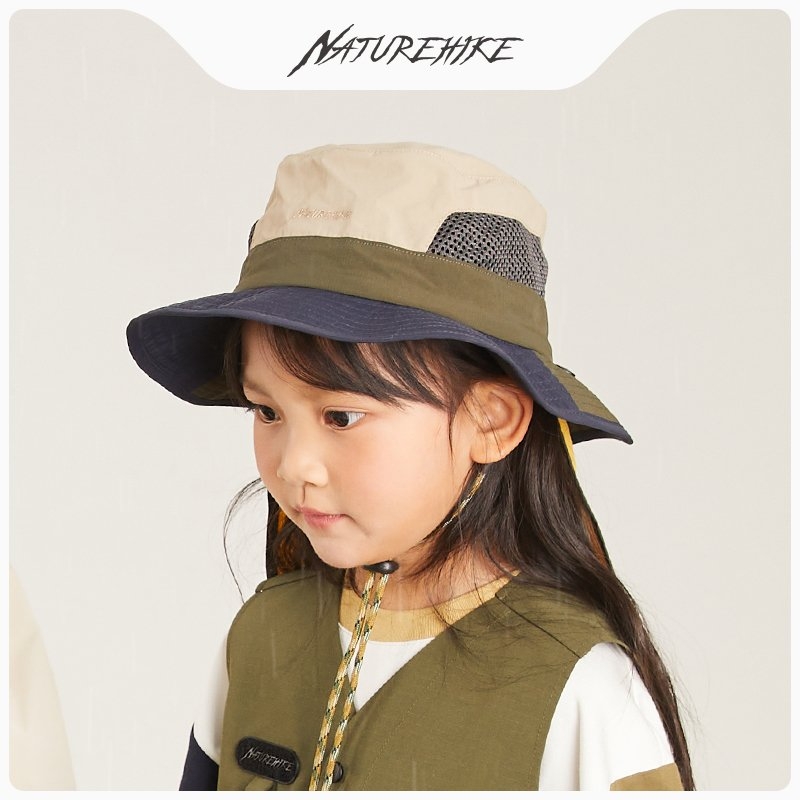 Naturehike Kids UPF50+ Wide Brim Bucket Hat with Back Flap