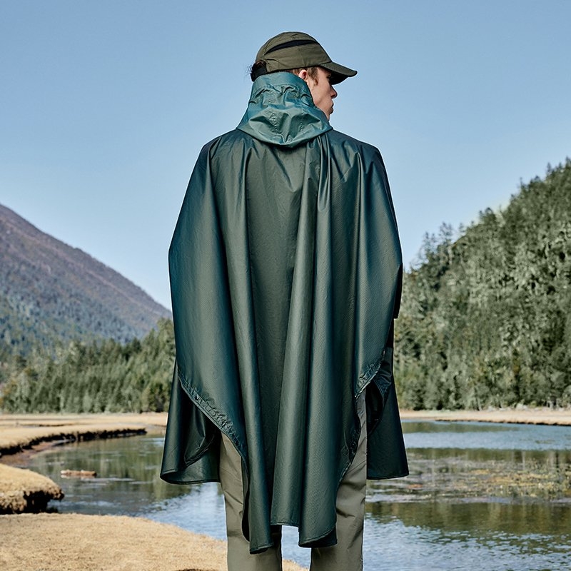 Naturehike Waterproof Rain Poncho Army Green