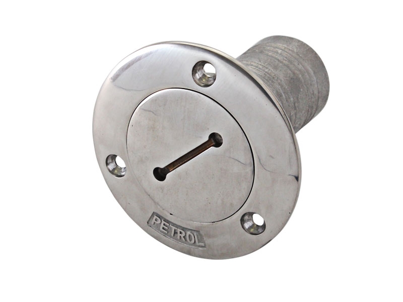 Stainless Deck Filler 38mm with Key for Petrol