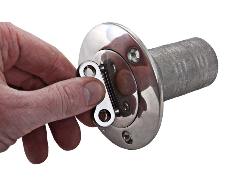 Stainless Deck Filler 38mm with Key for Petrol