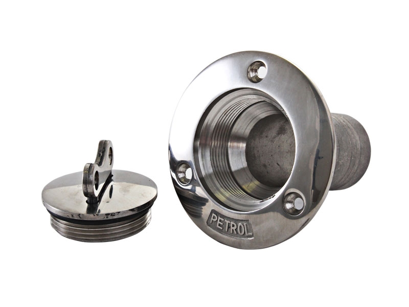 Stainless Deck Filler 38mm with Key for Petrol