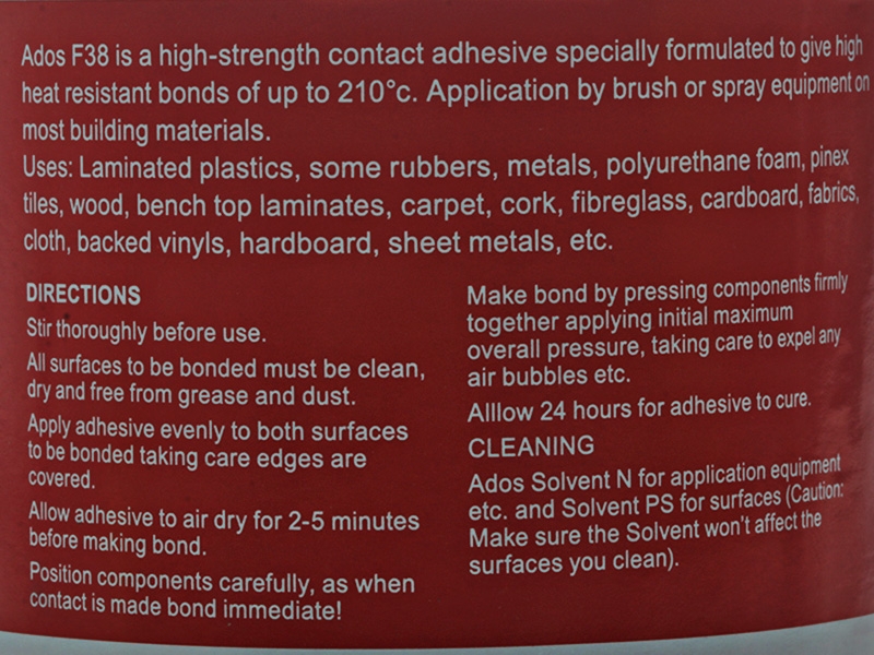 ADOS F38 High Heat Contact Adhesive 500ml