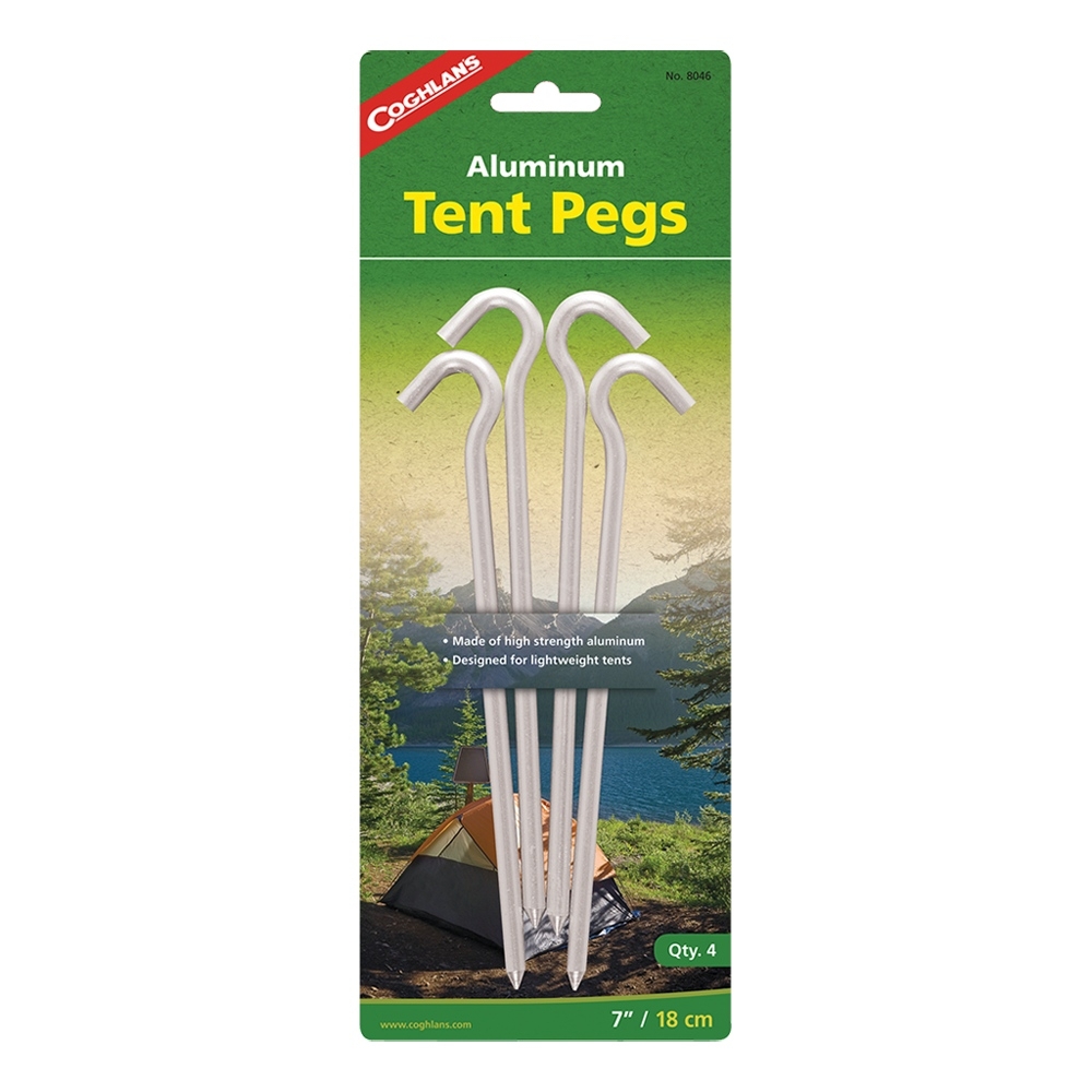 Coghlan's Aluminium Tent Pegs 17.8cm Qty 4