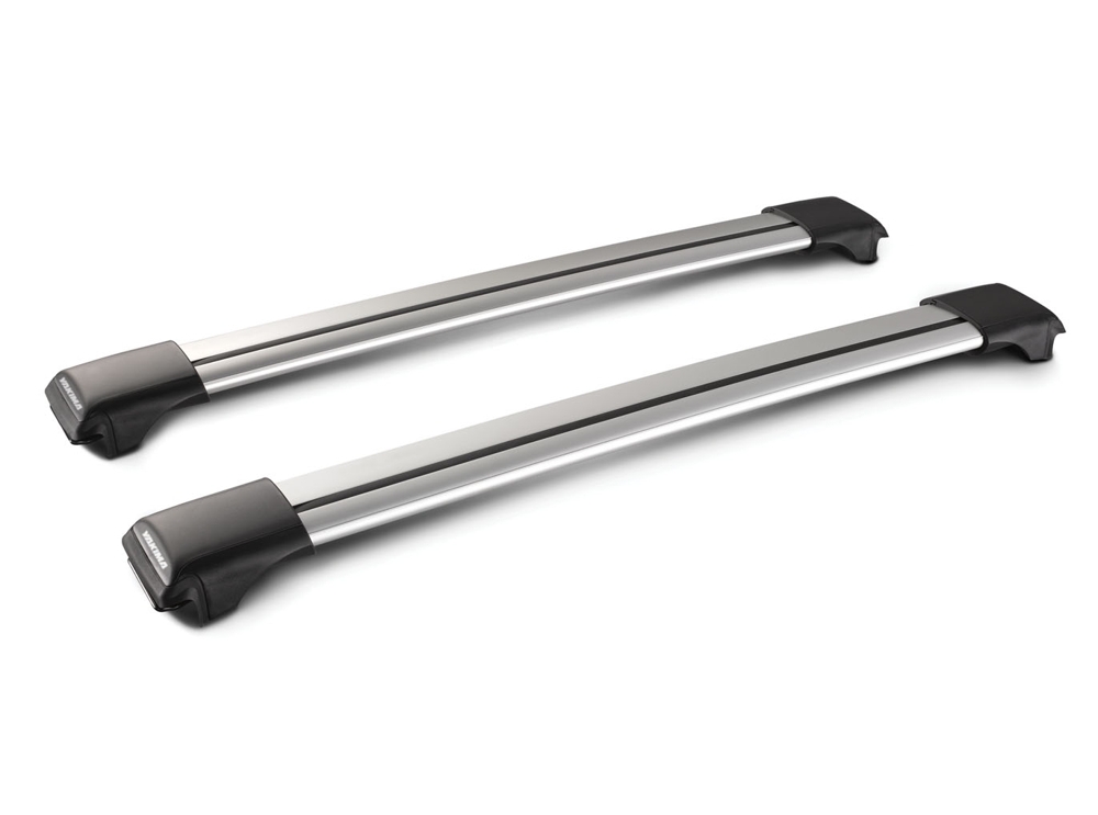 Yakima RailBar Roof Rack Crossbar Pair Silver 97 and 103cm