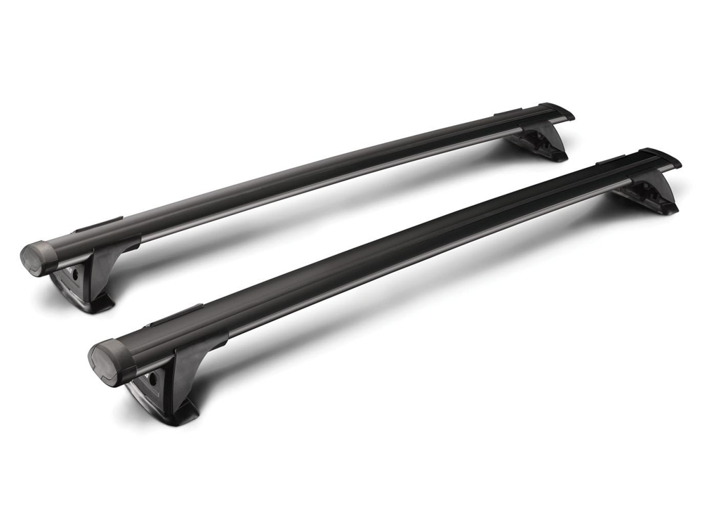 Yakima ThruBar Roof Rack Crossbar Pair Black 110cm