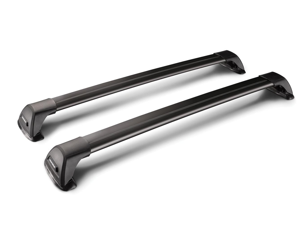 Yakima FlushBar Roof Rack Crossbar Pair Black 105 and 110cm
