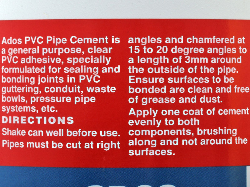 ADOS PVC Pipe Cement 500ml