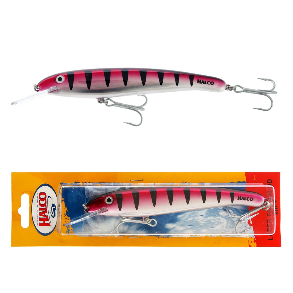 Halco Laser Pro 190 Trolling Lure 185mm 47g Chrome Pink