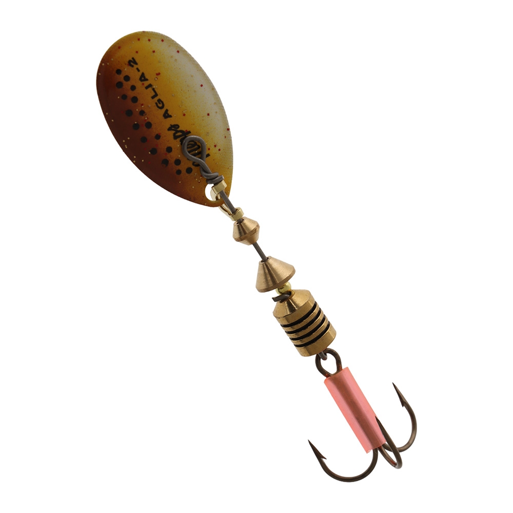 Mepps Aglia Spinner Lure Brown Trout Size 2 4.7g Treble Hook