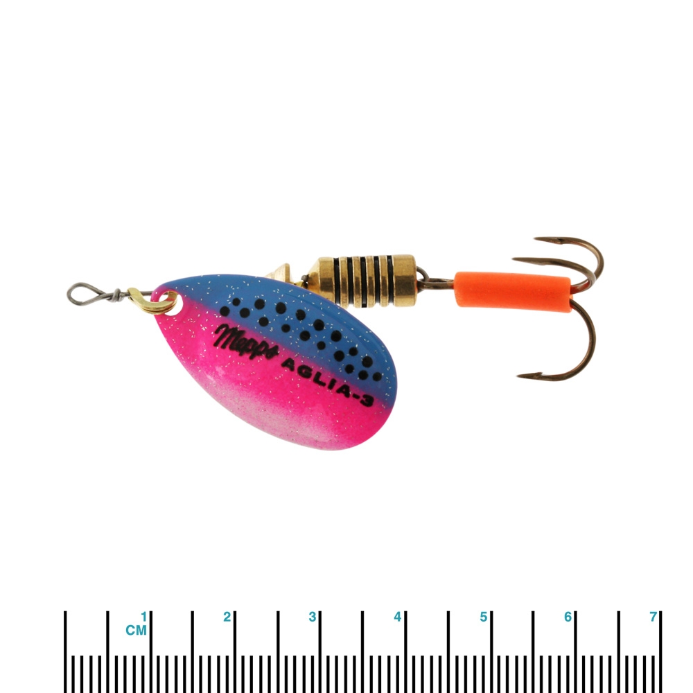 Mepps Aglia Spinner Lure Rainbow Trout No.3 7g Treble Hook
