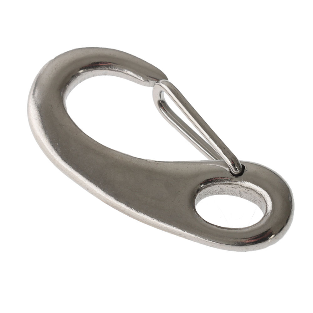Stainless Spring Snap Hook with Eye 18mm